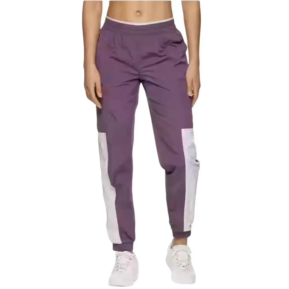 NWT Reebok Purple Focus Track Cuffed Jogger Active Pants Unisex Size Large NEW - Picture 2 of 16